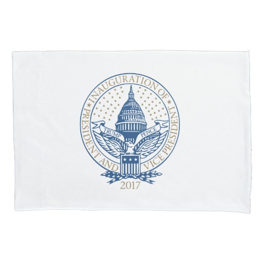 Presidentiële startversie van Trump Pence 2017 Log Kussensloop (Voorkant-Links)