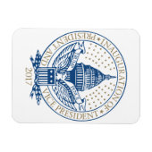 Presidentiële startversie van Trump Pence 2017 Log Magneet (Horizontaal)