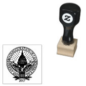 Presidentiële startversie van Trump Pence 2017 Log Rubberstempel (Gestempeld)
