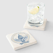 Presidentiële startversie van Trump Pence 2017 Log Stenen Onderzetter (Zijkant)