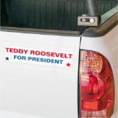 Presidentiële Sticke Teddy Roosevelt voor Presiden Bumpersticker (Op Truck)