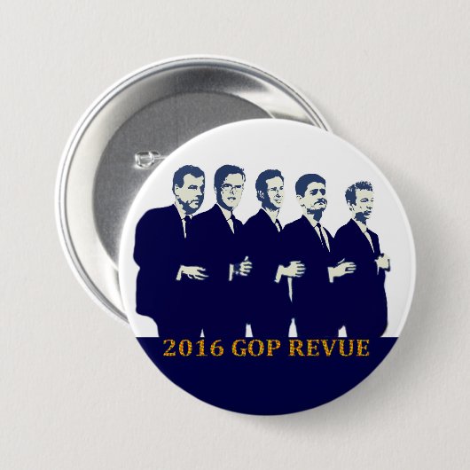Presidentiële tegenstanders van GOP 2016 Ronde Button 7,6 Cm (Voorkant /achterkant)