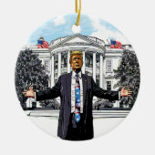 Presidentiële Trotse Amerikaanse Acryl Ornament (Voorkant)