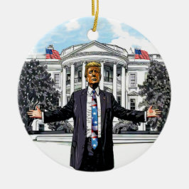 Presidentiële Trotse Amerikaanse Acryl Ornament
