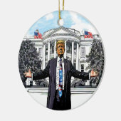 Presidentiële Trotse Amerikaanse Acryl Ornament (Links)