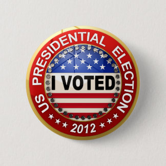 Presidentiële verkiezingen 2012 Ik heb gestemd Ronde Button 5,7 Cm