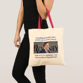 Presidentiële verkiezingen 2012 Romney Foto Bag Tote Bag (Voorkant (product))