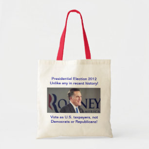 Presidentiële verkiezingen 2012 Romney Foto Bag Tote Bag