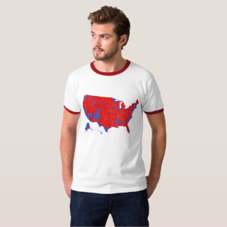Presidentiële verkiezingen 2016 door de provincie t-shirt