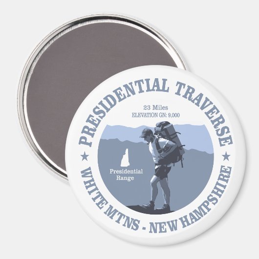 Presidentiële verplaatsing (rd) magneet (Voorkant / Achterkant)