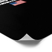 Presidents Are Not Kings USA Flag No Kings In Amer Poster (Hoek)