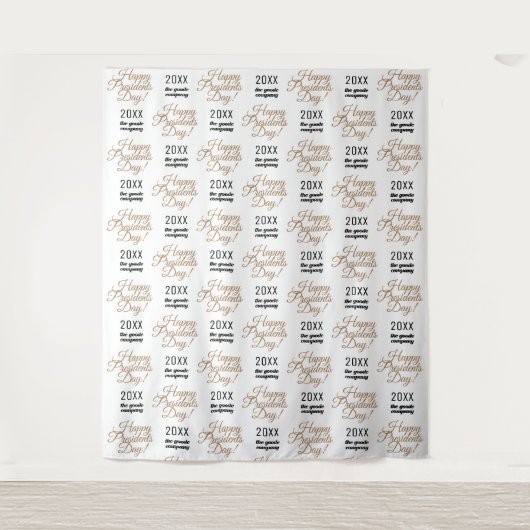 Presidents Day Achtergrond Step en Repeat Wandkleed (Voorkant)