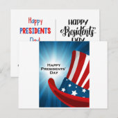 Presidents Day Briefkaart (Voorkant / Achterkant)