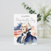 President's Day George Washington Business Feestdagenkaart (Staand voorkant)