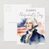 President's Day George Washington Business Feestdagenkaart (Voorkant / Achterkant)