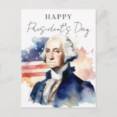 President's Day George Washington Business Feestdagenkaart (Voorkant)
