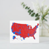 Presidentsverkiezingen 2016 - Uitslagen op provinc Briefkaart (Staand voorkant)