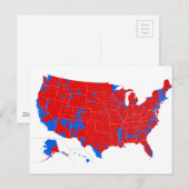 Presidentsverkiezingen 2016 - Uitslagen op provinc Briefkaart (Voorkant / Achterkant)