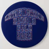 Presidentsverkiezingen Harris Walz 2024 Ronde Button 6,0 Cm (Voorkant)