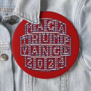 Presidentsverkiezingen Trump Vance 2024 Ronde Button 6,0 Cm