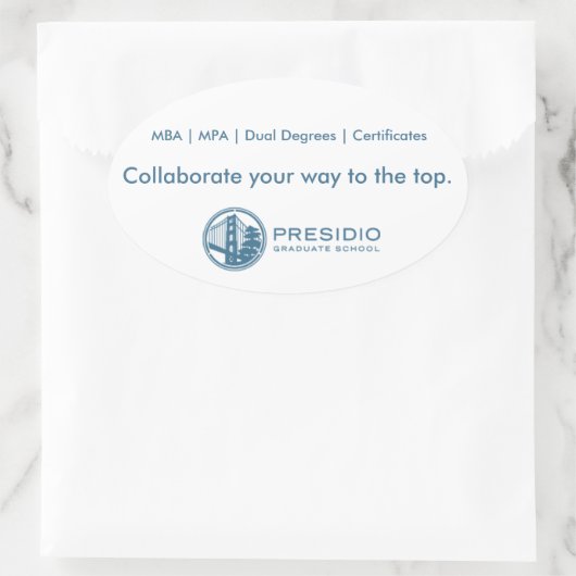 Presidio Afstuderen School Sticker (Tas)