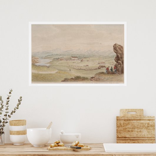 Presidio en Pueblo Monterey (1104) Poster (Keuken)