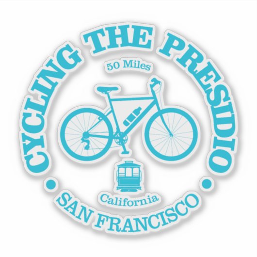 Presidio (fietsen) sticker (Voorkant)