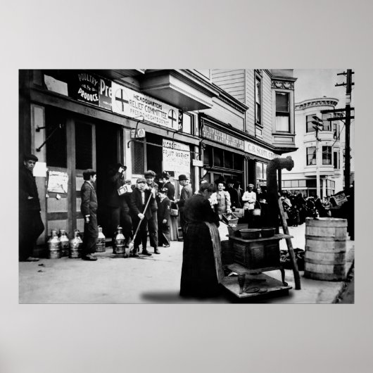 Presidio Heights Quake Relief - San Francisco 1906 Poster (Voorkant)