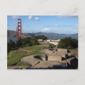 Presidio Pistool Turret and the Golden Gate Bridge Briefkaart (Voorkant)