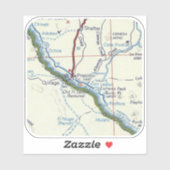 Presidio TX kaart Sticker (Vel)