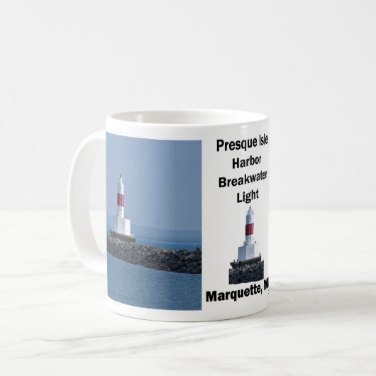 Presque Isle Harbour Breakwater Light mok (Voorkant links)
