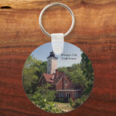 Presque Isle Lighthouse Erie, PA sleutelketen Sleutelhanger (Voorkant)