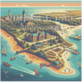 Presque Isle Pennsylvania 3 inch Vinyl Sticker (Voorkant)