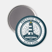 Presque Isle State Park Pennsylvania Badge Magneet (Voorkant / Achterkant)