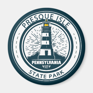 Presque Isle State Park Pennsylvania Badge Magneet