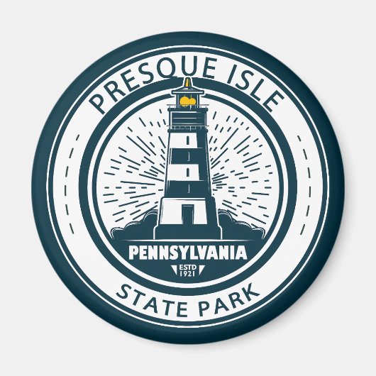 Presque Isle State Park Pennsylvania Badge Magneet (Voorkant)