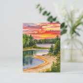 Presque Isle State Park Waterverf schilderij Briefkaart (Staand voorkant)