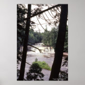 Presque Isle Waterfall 1981 Porcupine Mountains Poster (Voorkant)
