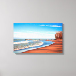 Presque Isle Winter Canvas Afdruk