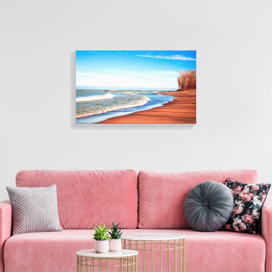 Presque Isle Winter Canvas Afdruk (Insitu (Woonkamer))