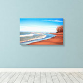 Presque Isle Winter Canvas Afdruk (Insitu (Houten vloer))