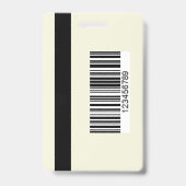 Press ID Card with Photo and QR Code Safe Access Badge (Achterkant)