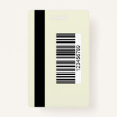 Press ID Card with Photo and QR Code Safe Access Badge (Achterkant)