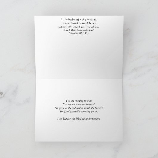 Press On Enmoeting Greeting Card Kaart (Binnen)