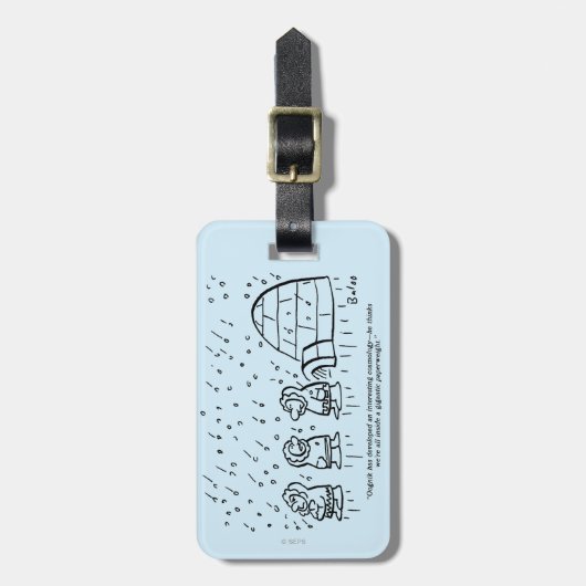Presse-papier Bagagelabel (Voorkant verticaal)