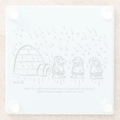 Presse-papier Glazen Onderzetter (Achterkant)