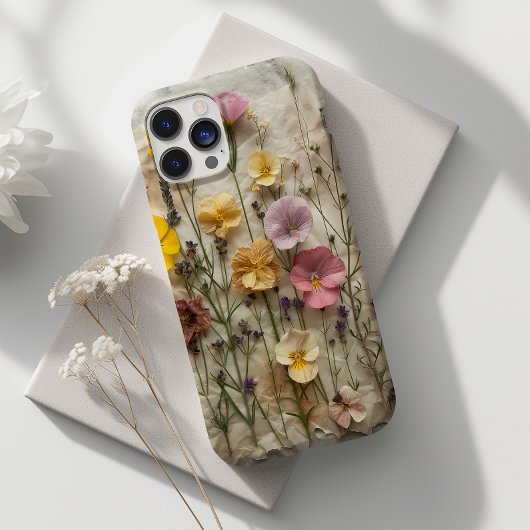 Pressed Flower Natuur Geïnspireerd Natuur Geïnspir Case-Mate iPhone Case