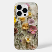 Pressed Flower Natuur Geïnspireerd Natuur Geïnspir Case-Mate iPhone Case (Achterkant)