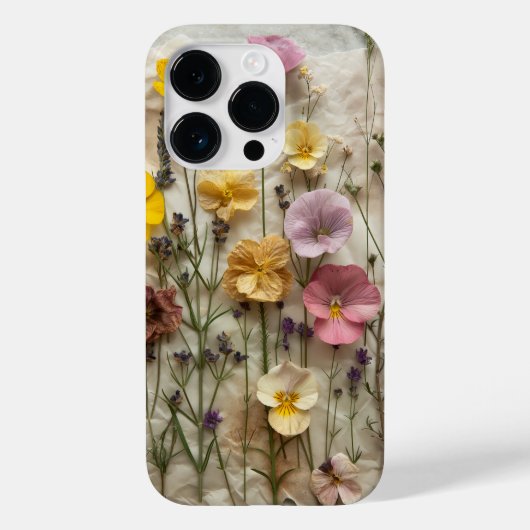Pressed Flower Natuur Geïnspireerd Natuur Geïnspir Case-Mate iPhone Case (Achterkant)