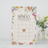 Pressed Flowers Bruids Bingo spel (Staand voorkant)